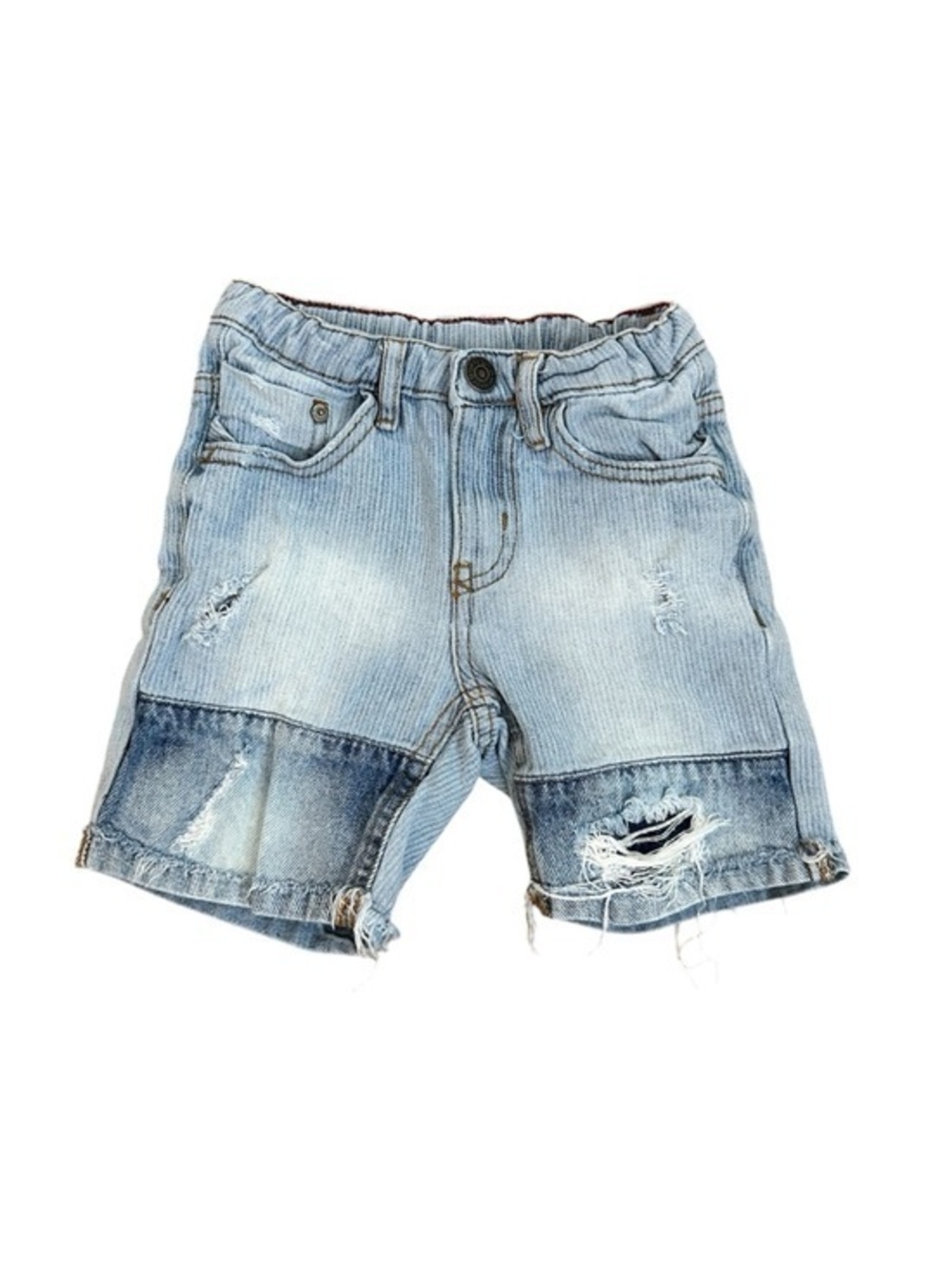 Zara Light Blue Distressed Denim Shorts for Kids